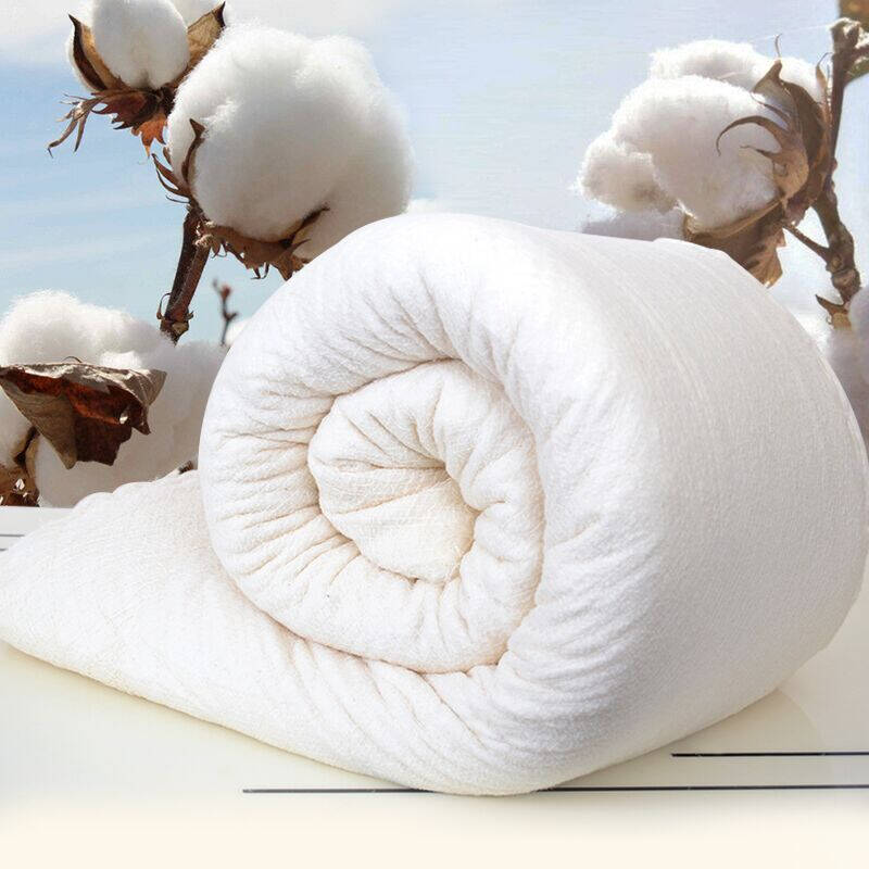 长相知品牌环保透气的新疆棉被芯,三明治工艺的提花棉花被,货号1375
