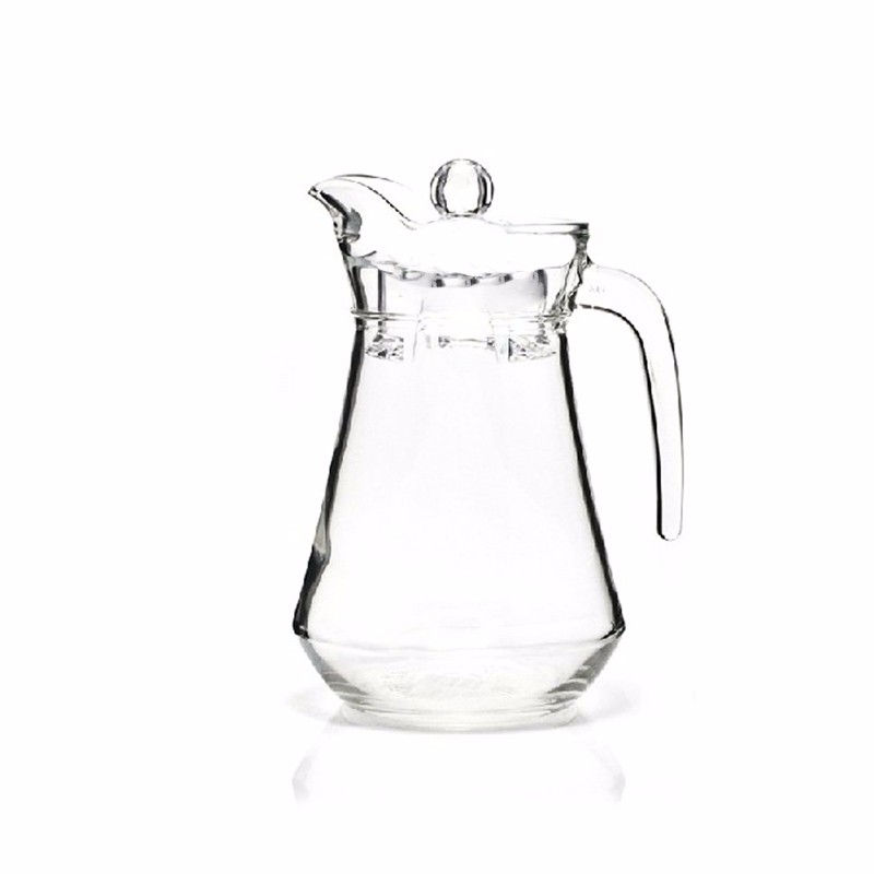 厂家直销 1l机制玻璃大肚冷水壶 玻璃冷饮壶 玻璃果汁壶