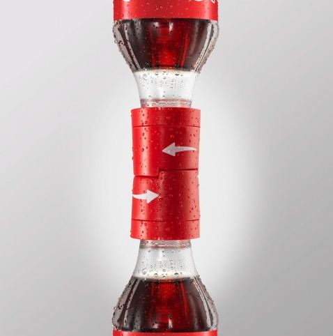 可口可乐瓶盖文字瓶玻璃瓶收藏品2005年200ml日月星 大字右侧瓶型