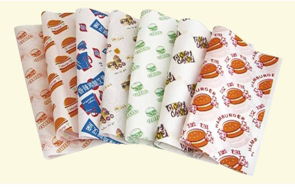 厂家【包邮】肯德基 麦当劳 华莱士 淋膜防油汉堡纸包装纸 可定制