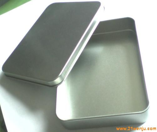 金属制罐专业定制 方形电子产品包装铁盒 银色金属铁盒可印l