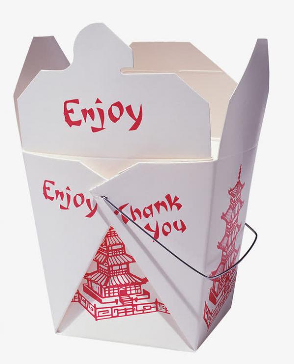 纸管家手提牛皮纸餐盒一次性快餐饭盒外卖包装盒打包盒100只