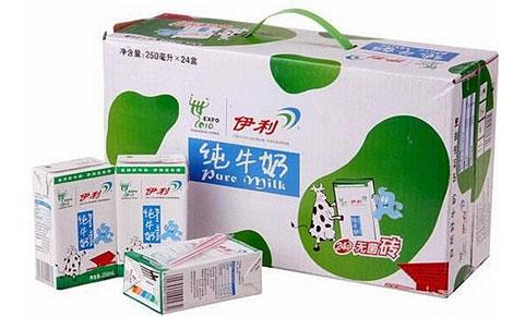 伊利 纸盒 纯牛奶 250ml