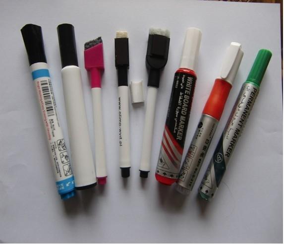 环保可擦白板笔快干白板笔黑擦白板笔无磁笔红黑蓝