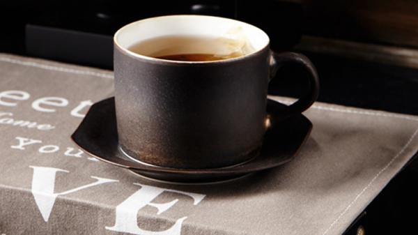 日式万古烧复古陶瓷咖啡杯碟套装粗陶水杯早餐杯子 木上时光
