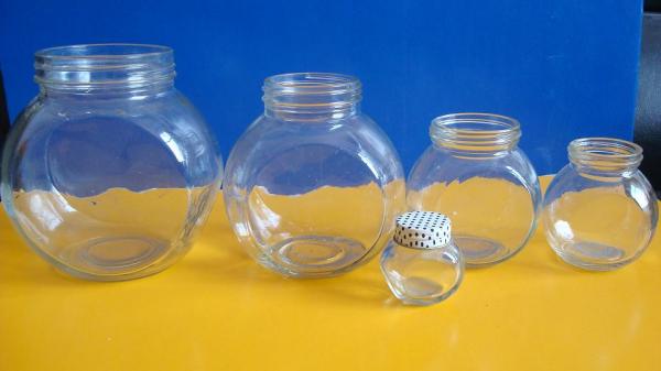 包邮玻璃瓶密封罐六棱无铅燕窝瓶罐头瓶酱菜瓶果酱瓶蜂蜜瓶含盖
