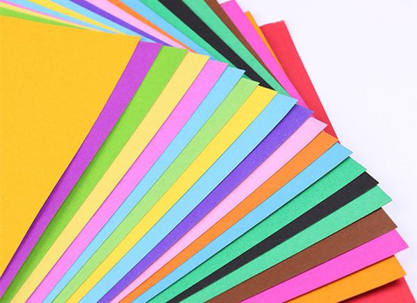 16k彩色卡纸 a4硬卡纸 手工纸 儿童折纸diy材料 美工纸 得力高