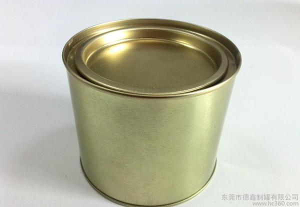 子母双盖马口铁罐 通用空白金属圆形铁罐包装 半斤茶叶铁罐批发