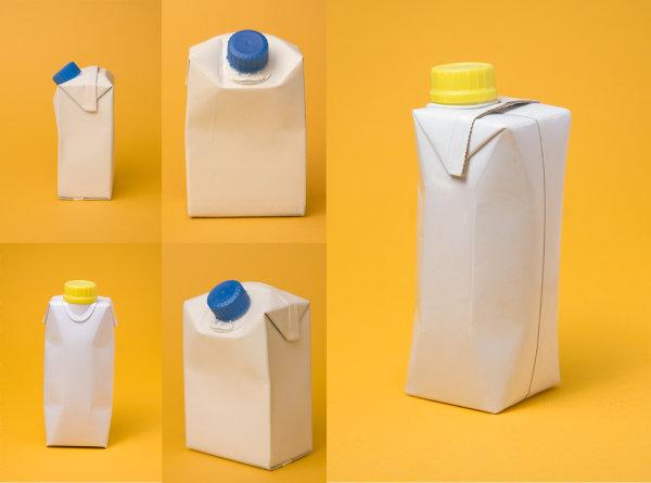简爱●牛奶盒抽取便利贴 小巧便携牛奶咖啡备忘录创意便签纸300张