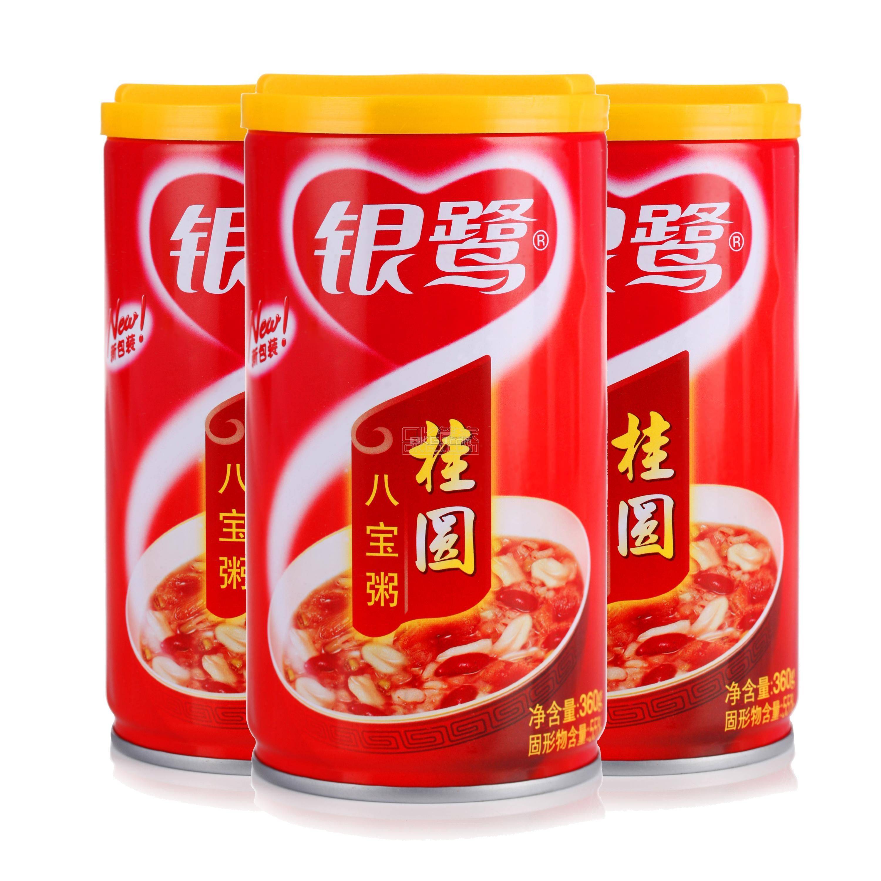 银鹭 八宝粥 桂圆莲子 360g*6罐 六连包